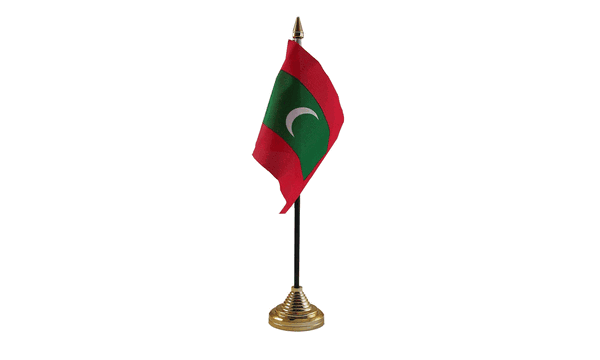 Maldives Table Flags